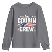 Funny The Cousin Crew 4th Of July Youth Sweatshirt Patriotic American Family Matching - Wonder Print Shop