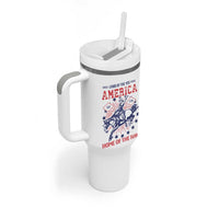 Funny 4th of July Western Cowboy Tumbler With Handle America Land Of The Yee Home Of The Haw - Wonder Print Shop
