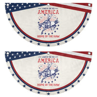 Funny 4th of July Western Cowboy Patriotic Fan Flag America Land Of The Yee Home Of The Haw