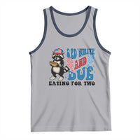 Funny 4th Of July Pregnancy Announcement Racoon Tank Top Red White And Due Eating For Two - Wonder Print Shop