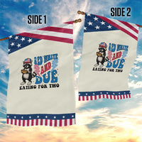 Funny 4th Of July Pregnancy Announcement Racoon Garden Flag Red White And Due Eating For Two