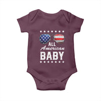 Funny All American Baby 4th Of July Baby Onesie Family Matching Sunglasses - Wonder Print Shop