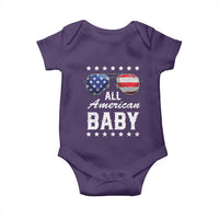 Funny All American Baby 4th Of July Baby Onesie Family Matching Sunglasses - Wonder Print Shop