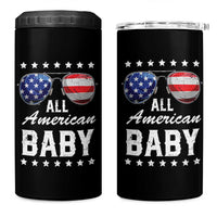 Funny All American Baby 4th Of July 4 in 1 Can Cooler Tumbler Family Matching Sunglasses - Wonder Print Shop