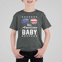 Funny All American Baby 4th Of July T Shirt For Kid Family Matching Sunglasses - Wonder Print Shop