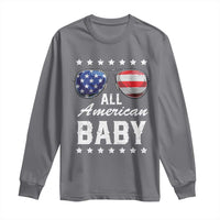 Funny All American Baby 4th Of July Long Sleeve Shirt Family Matching Sunglasses - Wonder Print Shop