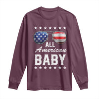 Funny All American Baby 4th Of July Long Sleeve Shirt Family Matching Sunglasses - Wonder Print Shop