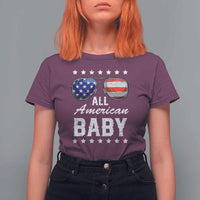 Funny All American Baby 4th Of July T Shirt For Women Family Matching Sunglasses - Wonder Print Shop