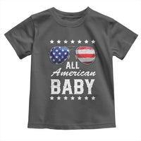 Funny All American Baby 4th Of July Toddler T Shirt Family Matching Sunglasses - Wonder Print Shop
