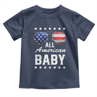 Funny All American Baby 4th Of July Toddler T Shirt Family Matching Sunglasses - Wonder Print Shop