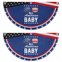 Funny All American Baby 4th Of July Patriotic Fan Flag Family Matching Sunglasses