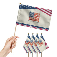 Funny 4th Of July Pregnancy Announcement Patriotic Handheld Flag Growing An American Baby USA Flag Flowers