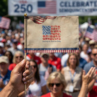 Funny 4th Of July Pregnancy Announcement Patriotic Handheld Flag Growing An American Baby USA Flag Flowers