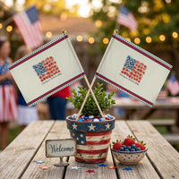Funny 4th Of July Pregnancy Announcement Patriotic Handheld Flag Growing An American Baby USA Flag Flowers