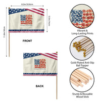 Funny 4th Of July Pregnancy Announcement Patriotic Handheld Flag Growing An American Baby USA Flag Flowers