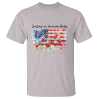 Funny 4th Of July Pregnancy Announcement T Shirt Growing An American Baby USA Flag - Wonder Print Shop