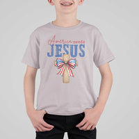 Funny America Needs Jesus T Shirt For Kid 4th Of July Patriotic Christian Coquette Bow - Wonder Print Shop