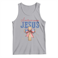 Funny America Needs Jesus Tank Top 4th Of July Patriotic Christian Coquette Bow - Wonder Print Shop