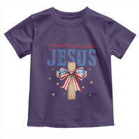 Funny America Needs Jesus Toddler T Shirt 4th Of July Patriotic Christian Coquette Bow - Wonder Print Shop
