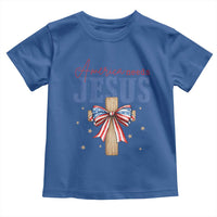 Funny America Needs Jesus Toddler T Shirt 4th Of July Patriotic Christian Coquette Bow - Wonder Print Shop
