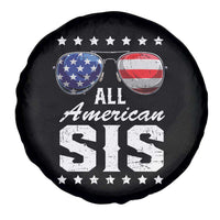 Funny All American Sis 4th Of July Spare Tire Cover Family Matching Sunglasses - Wonder Print Shop