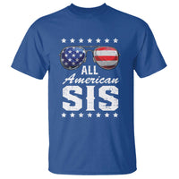 Funny All American Sis 4th Of July T Shirt Family Matching Sunglasses - Wonder Print Shop