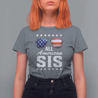 Funny All American Sis 4th Of July T Shirt For Women Family Matching Sunglasses - Wonder Print Shop