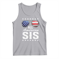 Funny All American Sis 4th Of July Tank Top Family Matching Sunglasses - Wonder Print Shop