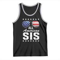 Funny All American Sis 4th Of July Tank Top Family Matching Sunglasses - Wonder Print Shop