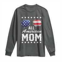 Funny All American Mom 4th Of July Long Sleeve Shirt Family Matching Sunglasses - Wonder Print Shop