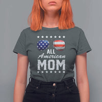 Funny All American Mom 4th Of July T Shirt For Women Family Matching Sunglasses - Wonder Print Shop