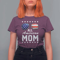 Funny All American Mom 4th Of July T Shirt For Women Family Matching Sunglasses - Wonder Print Shop