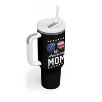 Funny All American Mom 4th Of July Tumbler With Handle Family Matching Sunglasses - Wonder Print Shop