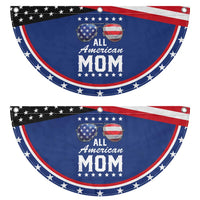 Funny All American Mom 4th Of July Patriotic Fan Flag Family Matching Sunglasses