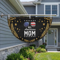 Funny All American Mom 4th Of July Patriotic Fan Flag Family Matching Sunglasses
