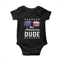 Funny All American Dude 4th Of July Baby Onesie Family Matching Sunglasses - Wonder Print Shop