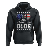 Funny All American Dude 4th Of July Hoodie Family Matching Sunglasses - Wonder Print Shop