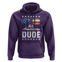 Funny All American Dude 4th Of July Hoodie Family Matching Sunglasses - Wonder Print Shop