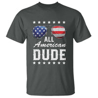 Funny All American Dude 4th Of July T Shirt Family Matching Sunglasses - Wonder Print Shop
