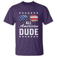 Funny All American Dude 4th Of July T Shirt Family Matching Sunglasses - Wonder Print Shop