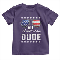 Funny All American Dude 4th Of July Toddler T Shirt Family Matching Sunglasses - Wonder Print Shop