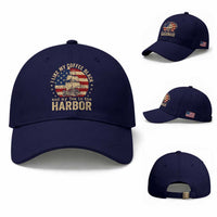 I Like My Coffee Black And My Tea In The Harbor Baseball Cap Funny US History