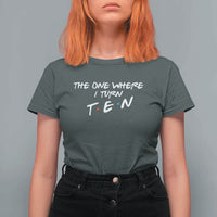 10th Birthday T Shirt For Women The One Where I Turn Ninety Funny TV Series Bday