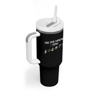 80th Birthday Tumbler With Handle The One Where I Turn Eighty Funny TV Series Bday