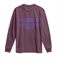 Native American Haudenosaunee Iroquois Nation Flag Long Sleeve Shirt - Wonder Print Shop