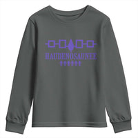 Native American Haudenosaunee Iroquois Nation Flag Youth Sweatshirt - Wonder Print Shop
