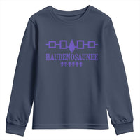 Native American Haudenosaunee Iroquois Nation Flag Youth Sweatshirt - Wonder Print Shop