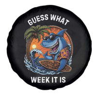 Funny Shark Guess What Week It Is Spare Tire Cover Shark Awareness Summer Vacation