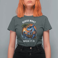Funny Shark Guess What Week It Is T Shirt For Women Shark Awareness Summer Vacation