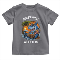 Funny Shark Guess What Week It Is Toddler T Shirt Shark Awareness Summer Vacation